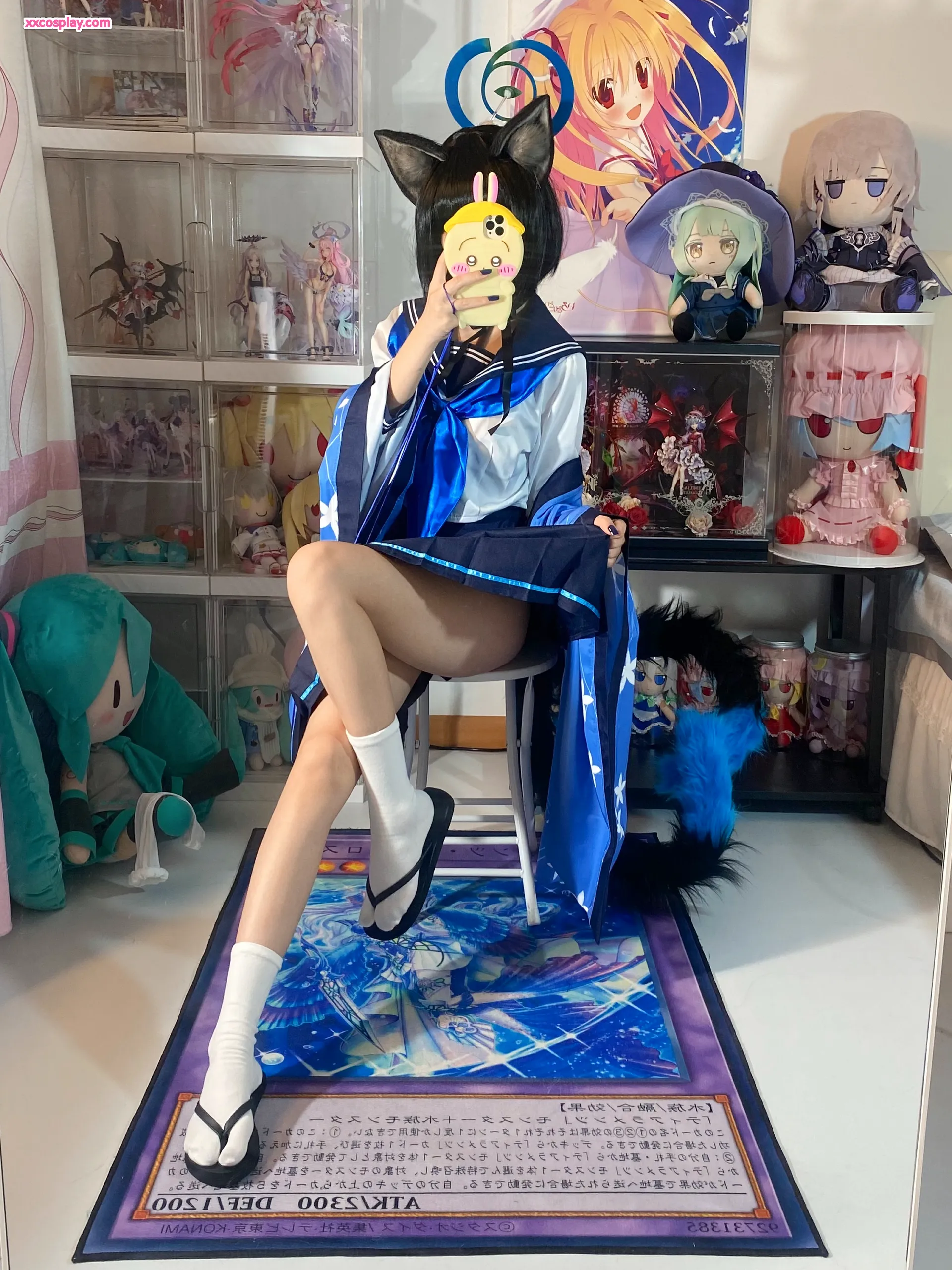 Shirly as Kiryu Kikyou: Seductive Neko Schoolgirl